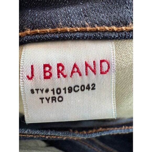 J Brand Womens Dark Wash Denim Flare Jeans Tyro 28 Mid-Rise Made In USA - Picture 5 of 5